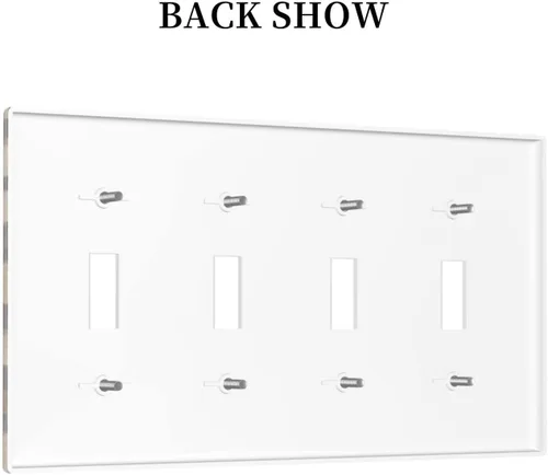 Vista 724 de Placa de Interruptor de Luz Azul de 1 Gang, Placa de Pared Decorativa de Palanca Individual, Cubierta de Placa de Pared de Palanca, Placa Frontal