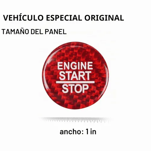 Vista 5 de Cubierta de botón de arranque y parada del motor para Dodge Challenger SRT Charger Durango y Jeep Grand Cherokee Compass, accesorios de automóvil