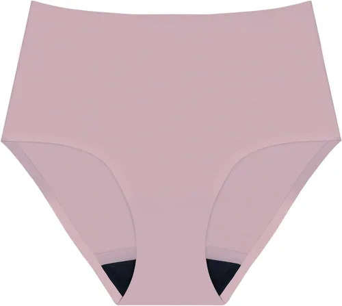 Vista 13 de AIRCUTE Ropa interior absorbente para incontinencia urinaria para mujer, sin costuras, lijado de cintura alta, para fugas de vejiga, 2.2 onzas Beige