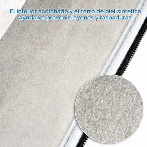 Vista 5 de CCPK Funda para laptop para MacBook Pro de 15 pulgadas, funda acolchada de transporte 2020 2019 2016, compatible con Apple Mac A1990 A1707 15.6 Negro