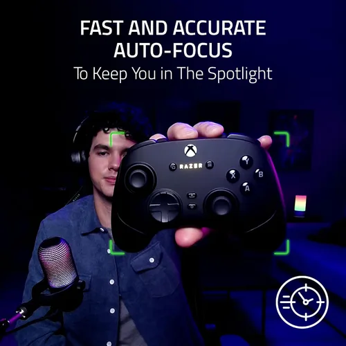 Vista 3 de Cámara web para streaming Razer Kiyo V2 X: 1440p 60 FPS - Enfoque automático - Micrófono incorporado - Lente gran angular - Obturador de privacidad