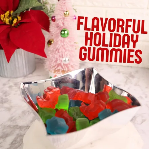 Vista 6 de Rudolph - Gomitas de Navidad, caramelos de gomita de renos festivos, rellenos de calcetines, 3 onzas (paquete de 3)