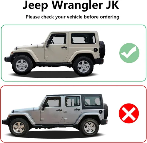 Vista 2 de Estribos Laterales con Escalones Desplegables y Barras para Jeep Wrangler JK 2007-2017 de 2 Puertas