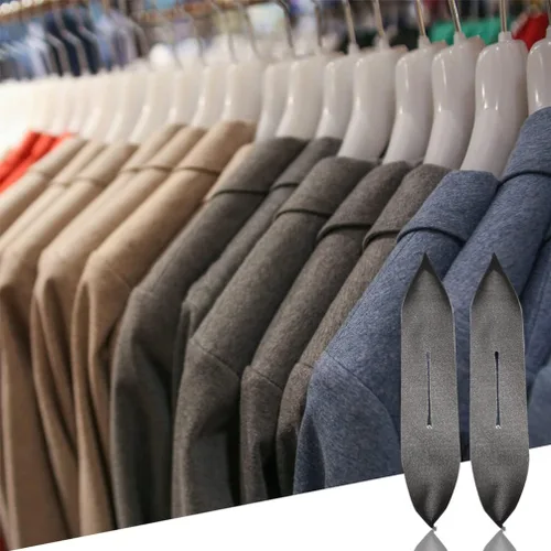 Vista 8 de Ipetboom 40 fundas negras para colgar espuma, agarres antideslizantes que protegen la ropa