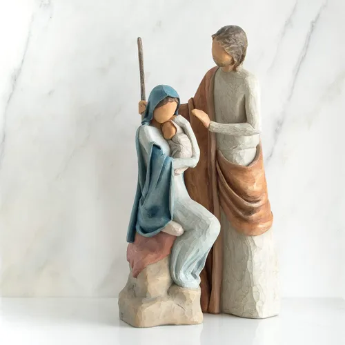 Vista 3 de Willow Tree La historia de Navidad, figuras de nacimiento esculpidas y pintadas a mano