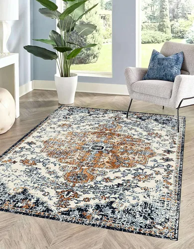 Vista 7 de MICRODRY Alfombra de pasillo, diseño de perfil bajo para un aspecto elegante y sin volumen. Lavable a máquina, resistente a las manchas Inez