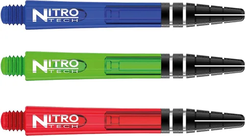 Vista 2 de RED DRAGON Nitrotech - Ejes de dardos medianos - Sistema de bloqueo de vuelo para una configuración segura y control compacto, polímero