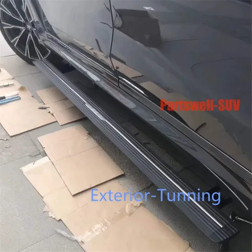 Vista 7 de Estribos eléctricos desplegables con pedales laterales y barra protectora para Mercedes Bens All New GLE V167 2019-2021