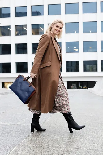 Vista 7 de Bolso de cuero con asa superior para mujer, resistente al tiempo