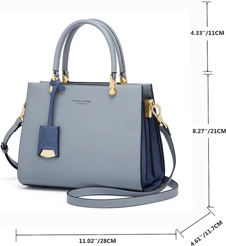 Vista 2 de Cnoles Bolsos de mano para mujer de gran capacidad, bolso de mano con asa para damas..