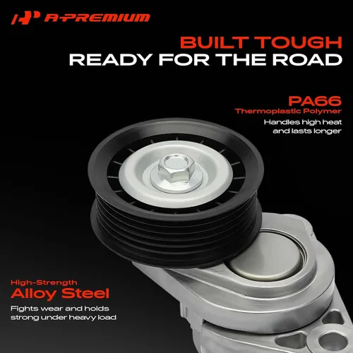 Vista 2 de A-Premium Conjunto tensor de correa con polea compatible con Chevrolet Corvette 1997 1998 1999 2000 2001 2002 2003 2004 V8 5.7L, repuesto #