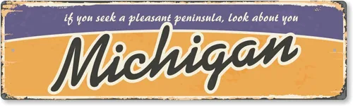 Vista 50 de SmartSign Letrero de Metal Vintage del Estado de Alabama de 4 x 14 pulgadas "Welcome To Heart Of Dixie", Aluminio Antioxidante de 40 mil