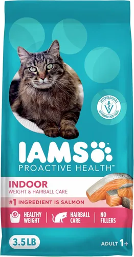 Vista 16 de Iams Proactive Health Adult Indoor Weight & Hairball Control Comida seca para gatos Vet-recommended, Real Chicken #1 Ingredient, Proprietary Fiber