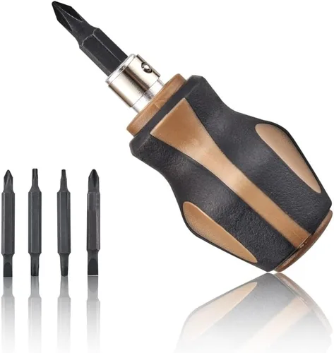 Vista 9 de Spec Ops Tools Destornillador multi-bit, 6-en-1, bits magnéticos de doble cara, eje de acero Cr-Mo, 3% donado a veteranos