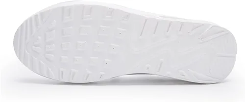 Vista 5 de Touchmosees Tenis ortopédicos de cuña para mujer con cojín de aire para diabéticos Blanco/Pu
