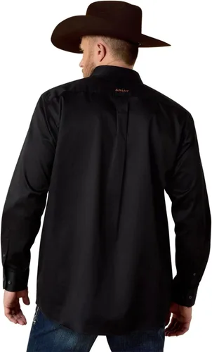 Vista 2 de Ariat Camisa de sarga con logotipo del equipo para hombre
