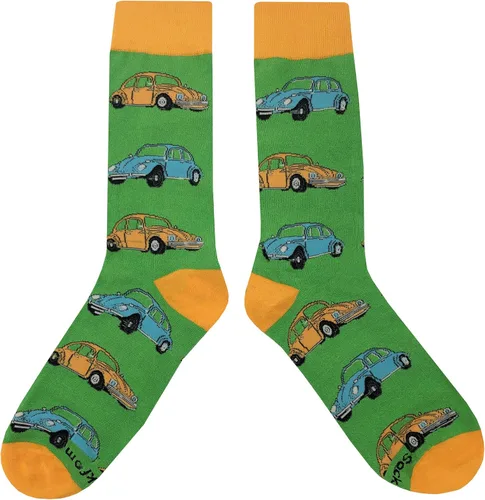 Vista 2 de Calcetines verdes VW Beetle forro polar verde con licencia oficial de star wars silent one crew 9-11