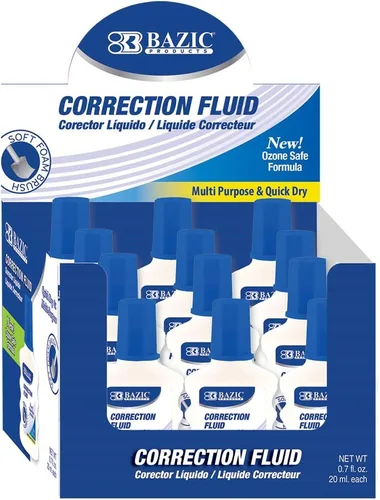 Vista 8 de BAZIC 20 mL / 0.7 fl. oz. Líquido de corrección con cepillo de espuma