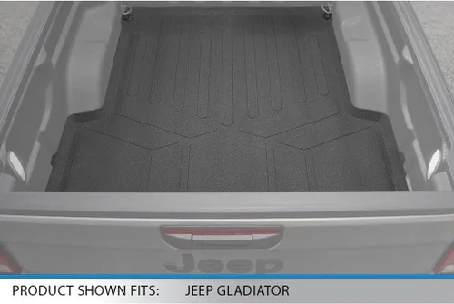 Vista 6 de SMARTLINER Juego de tapetes de piso de ajuste personalizado de 2 filas compatibles con Jeep Gladiator 2020-2025