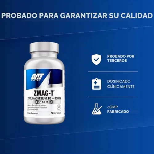 Vista 4 de GAT SPORT ZMAG-T, 90 cápsulas vegetales (30 porciones)