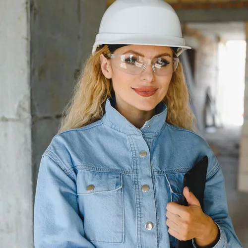 Vista 6 de Salfboy Clear Safety Glasses Bulk for Men, Ansi Z87.1 Protective Eyewear