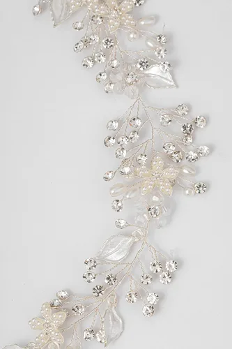 Vista 7 de Coucoland - Diadema de niña de hadas para primera comunión; tiara de corona de cristal, accesorio para el cabello de bebé, diadema para novias