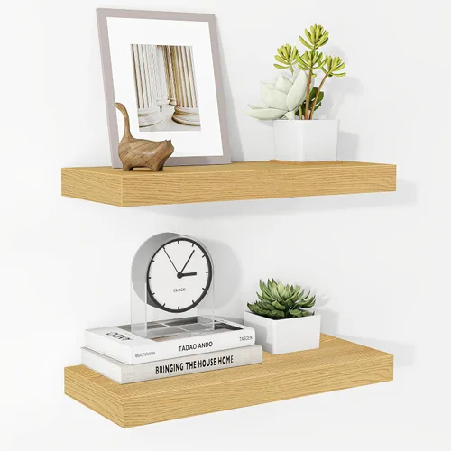 Vista 33 de Fun Memories Estantes flotantes – Estante de pared de 9.3 pulgadas de profundidad para decoración y almacenamiento – Estantería de exhibición
