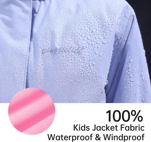 Vista 16 de Chaqueta de esquí impermeable para niñas, chaqueta de snowboard para exteriores, resistente al viento, con forro polar, abrigo de nieve cálido