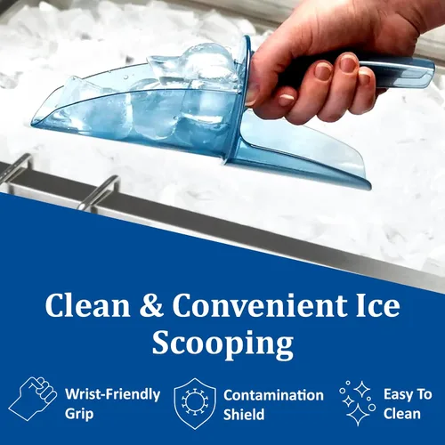 Vista 6 de San Jamar SI9500 Saf-T-Scoop de policarbonato solamente, 64oz a 86oz, para máquina de hielo