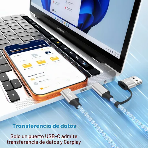 Vista 4 de Cable de carga múltiple USB C 4in2 3 X para cargador de iWatch, 5 B1-cuadrado