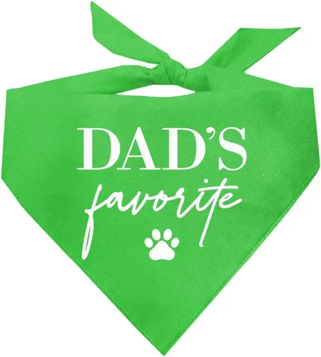 Vista 5 de Bandana para perro para el día del padre favorita de papá (757 negro, XS)