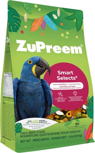 Vista 10 de ZuPreem FruitBlend - Alimento para pájaros grandes, 3.5 libras (paquete de 2), mezcla diaria hecha en Estados Unidos para Amazonas, guacamayos