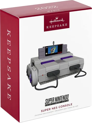 Vista 7 de Hallmark Keepsake Adorno de Navidad 2022, consola SEGA Genesis, luz y sonido y adorno de Navidad 2022, consola Nintendo Super NES, sonido y luz