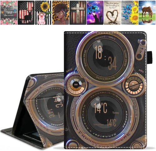 Vista 17 de Funda para tablet Amazon Kindle Fire 7 (pantalla de 7 pulgadas, 9ª/7ª generación, versión 2019/2017), funda de piel sintética con función