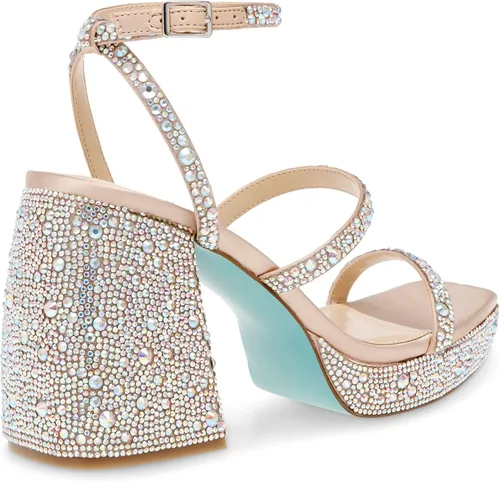 Vista 4 de Betsey Johnson Sandalias de tacón Denni para mujer