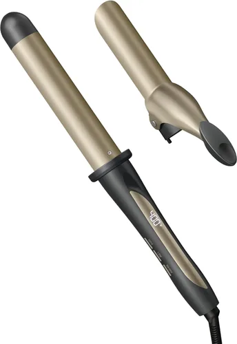 Vista 8 de INFINITIPRO BY CONAIR - Rizador de pelo de cerámica con turmalina de 1.25 pulgadas a 1.9 centímetros, varilla cónica produce ondas de playa