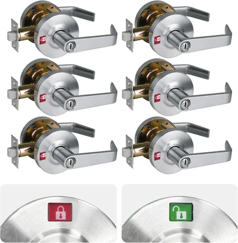 Vista 54 de ANSI Grado 2 Manija de Puerta de Entrada Comercial con Llave, Certificada UL, Cumple ADA, Cromo Satinado 26D, GRD2-72ET-1P
