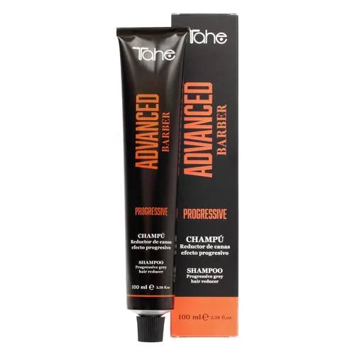 Vista 2 de Tahe Advanced Barber Progressive - Champú Reductor de Grises 3.4 fl oz - Marrón Natural, Hidrata y Revitaliza el Cabello