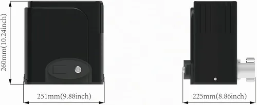 Vista 4 de Kit de abridor automático de puertas correderas para rack, herrajes para operador de puerta de seguridad con controles remotos y sensor para puerta