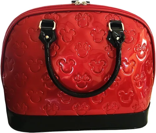 Vista 2 de Loungefly Bolso Mickey y Minnie Disney en relieve, Rojo
