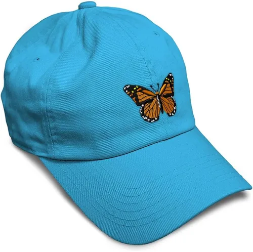 Vista 24 de Gorra de béisbol suave con diseño de mariposa monarca, con insectos, bordado de mariposa, de algodón, para hombres y mujeres