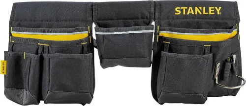 Vista 8 de STANLEY - Delantal para cinturón de herramientas esenciales, 1-96-178 Multiple pockets, Integrated Hammer Loop, Tape Pocket for Easy Reach When
