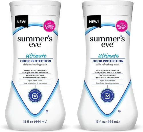 Vista 9 de Summer's Eve Lavado femenino sin fragancia para todo el cuerpo, gel corporal suave con pH balanceado para mujeres, elimina el olor vaginal, 15 onzas