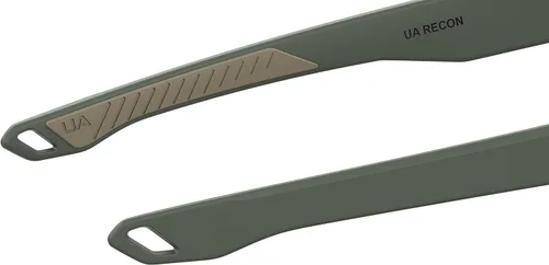 Vista 6 de Under Armour UA Recon - Lentes de sol cuadrados polarizados para hombre, color verde mate, 2.520in, 0.591in, Verde mate