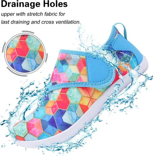 Vista 3 de Lisdwde Zapatos de agua antideslizantes para hombre y mujer, zapatos de natación, deportes de playa, secado rápido, zapatos de calcetín para mujeres
