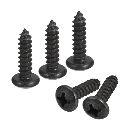 Vista 15 de uxcell Tornillo autorroscante Phillips de cabeza plana de 1/4 x 1, 25 piezas - Tornillo de madera de cabeza redonda de acero inoxidable 304