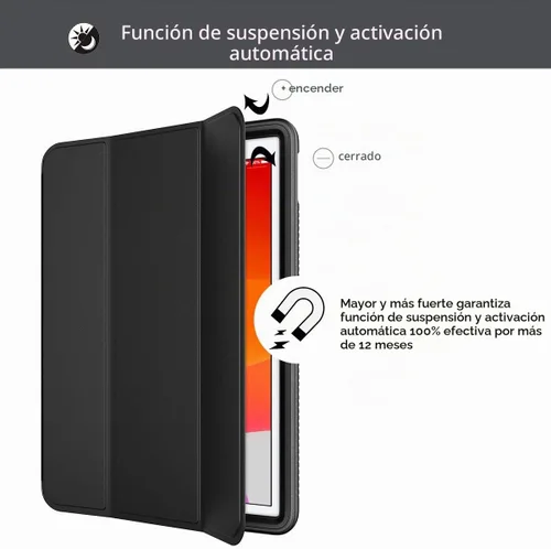 Vista 7 de SURITCH para iPad de 9ª/8ª/7ª generación, Funda iPad 10.2, [Protector de Pantalla Integrado] [Soporte para Lápiz] Funda de Cuero Ligera Cubierta