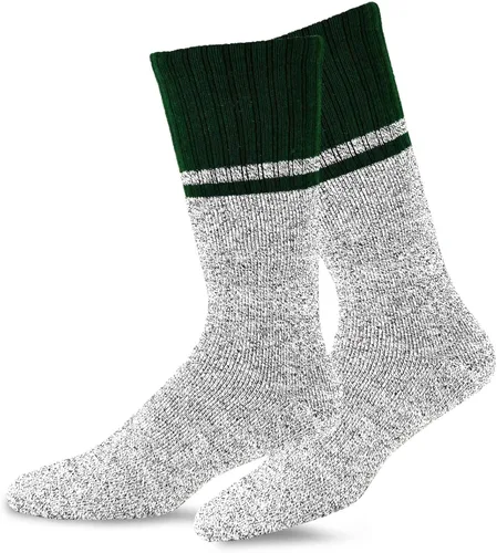 Vista 4 de Calcetines térmicos de invierno de algodón reciclado, respetuosos con el medio ambiente, para mujeres y hombres