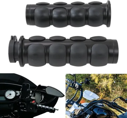 Vista 4 de Empuñaduras de manillar de motocicleta de 1 pulgada para Yamaha Chopper Road Star V Star XVS