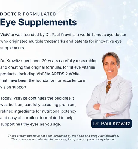 Vista 8 de VisiVite Vitaminas para los ojos AREDS 2 formuladas por médicos, sin zinc